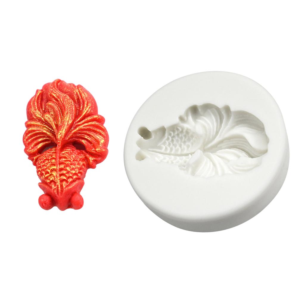 Cute Carp Fish Silicone Mold Fondant Chocolate Mould DIY Cake Decorating Mould Homes Kitchen Baking DIY Supplies
