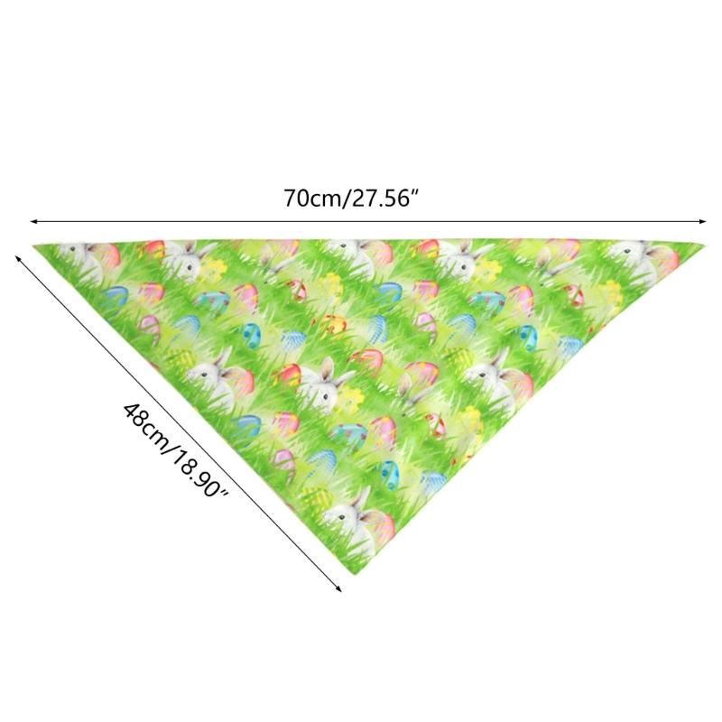 Easter Festival Party Pet Bandana Dogs Easter Costume Neck Scarf Collar Holiday Dress Up Rabbit Printed Pet Cat Bandanas