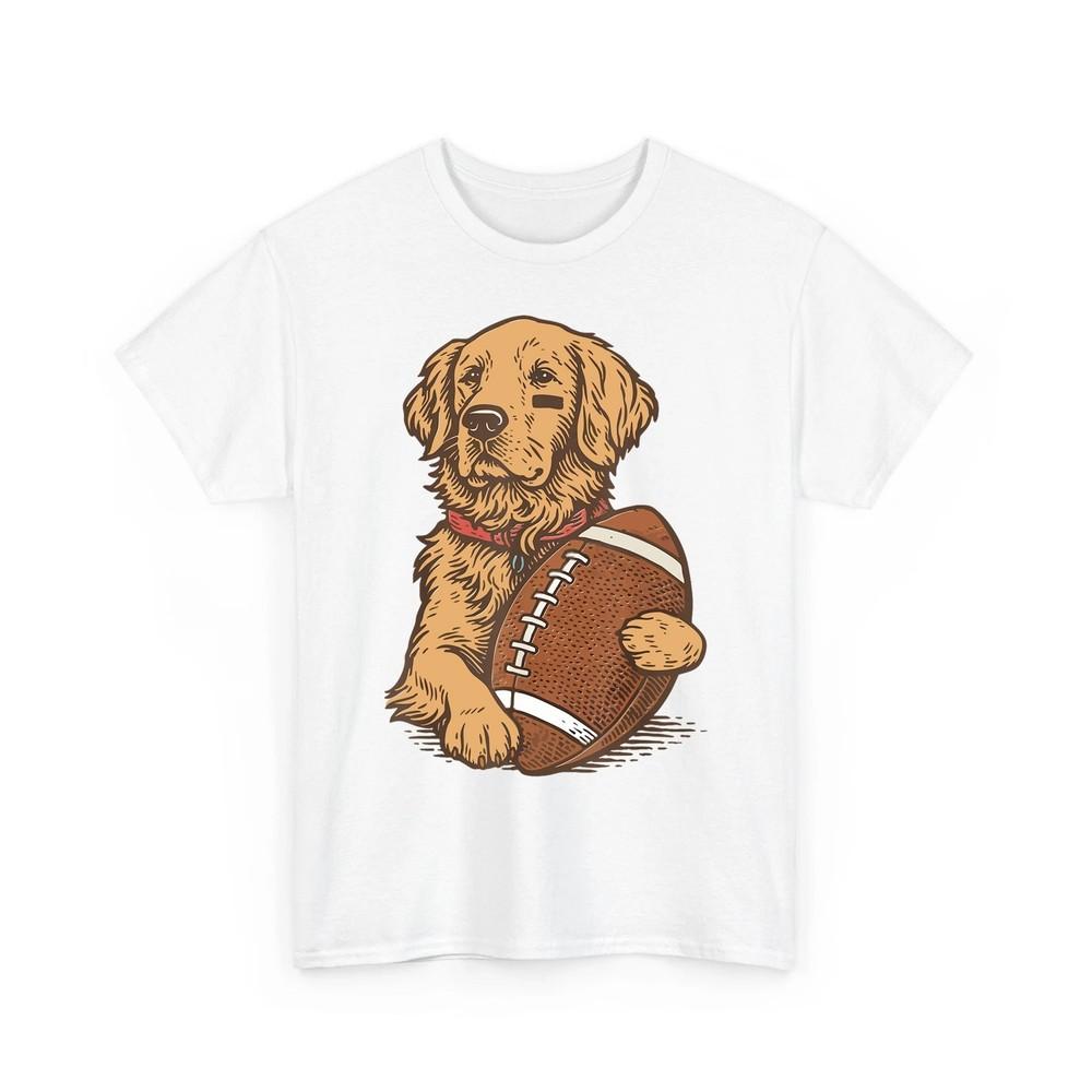 

Golden Retriever Dog Football Game Day Touchdown Season Unisex TShirt Unisex T-Shirt L
