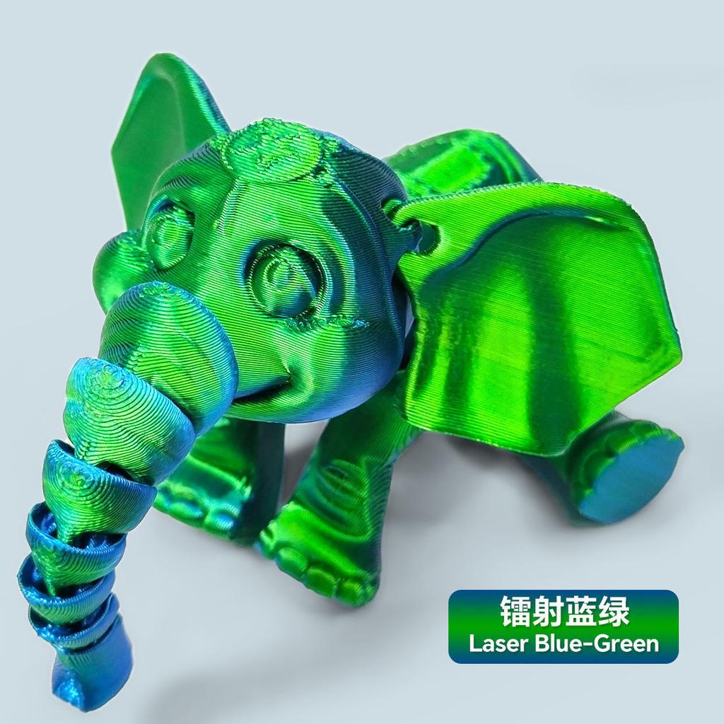 Creative Joints Movable Model Cute 3D Printing Elephant Figure Toys Home Decoration Ornaments Children Birthday Gift