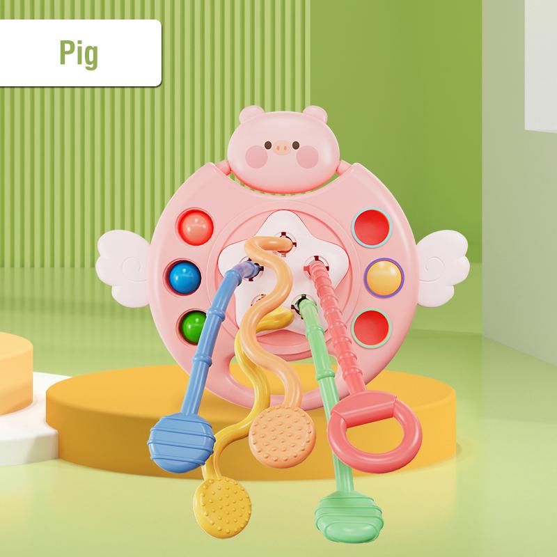 Montessori Silicone Pull String Sensory Toys Baby 0 12 Months Development Educational Learnin Activity Toy Kids 1 To 2 Years