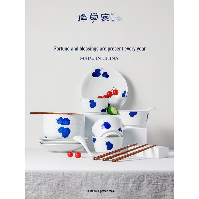Jingdezhen Fulu Ceramic Dinnerware Set
