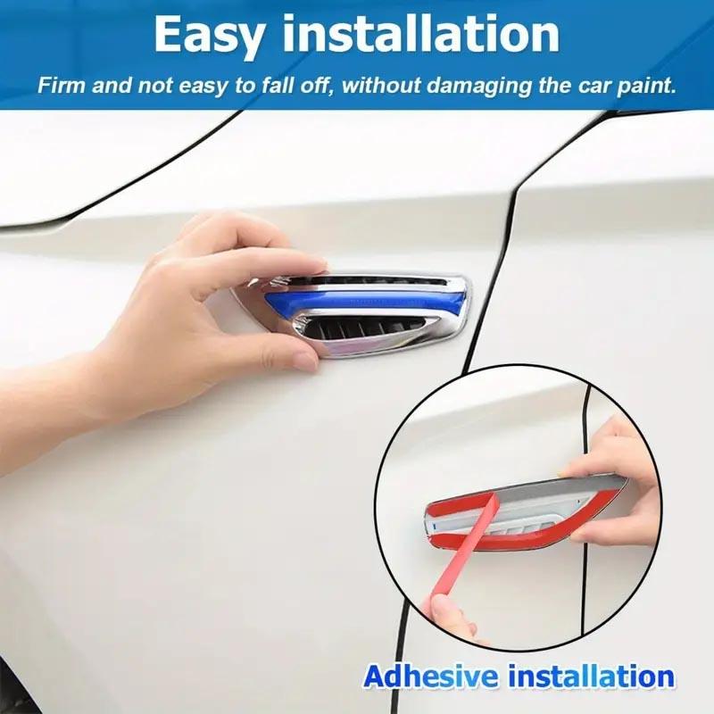 Car Leaf Panel Stickers Side Door Mudguard Stickers Car Door Side Fender Blade Decal Sticker waterproof