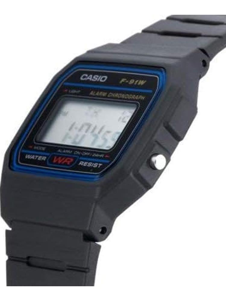 Casio Resin Case Resin Strap Men's Quartz Watch F-91W-1
