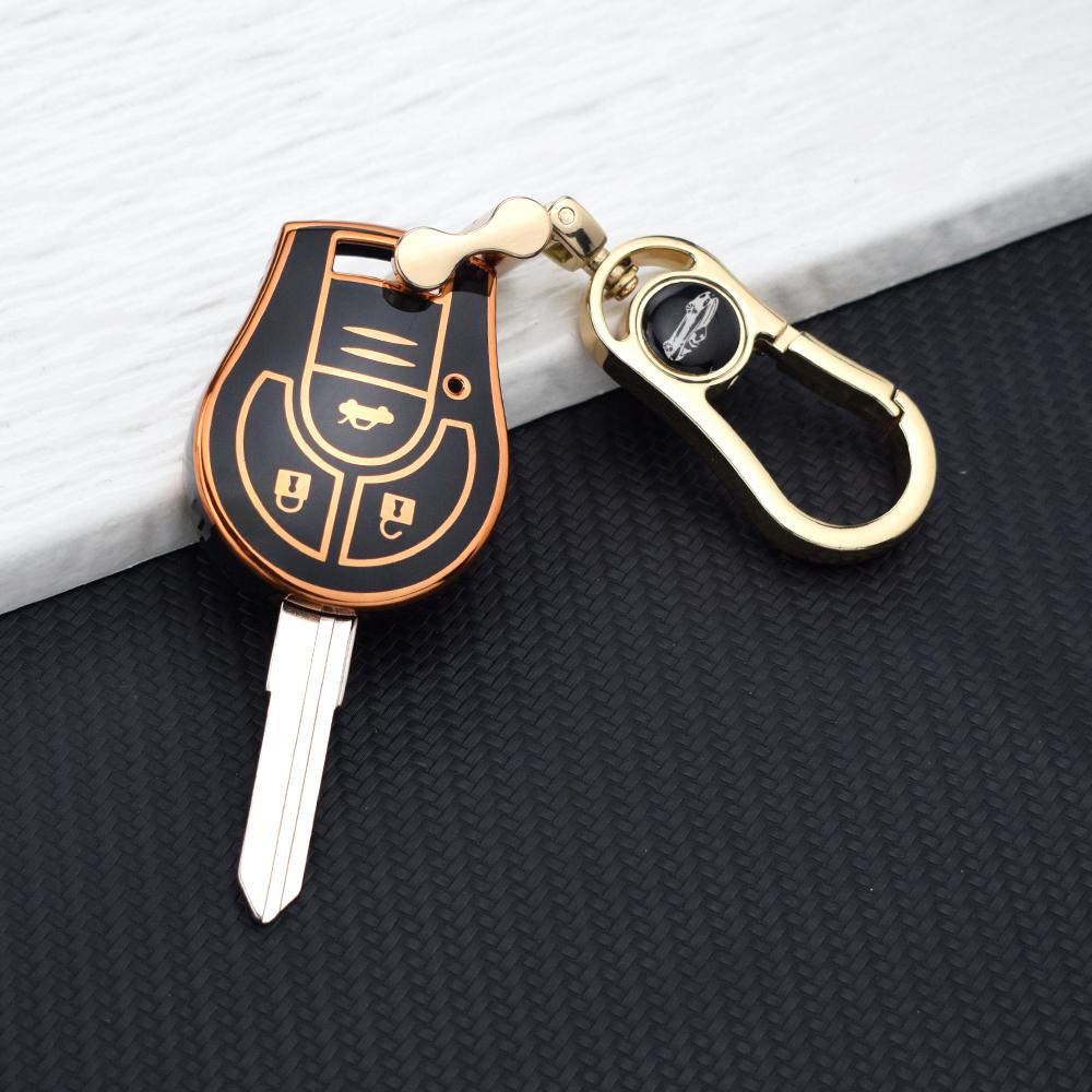 Car Key Case For Nissan Sylphy Cube Juke Rogue Micra Qashqai Altima Maxima Sentra Versa Transmiter 2/3 Buttons Cover Key Chain