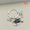 10Pcs 2025 Graduation Gown Cap Keychain Ring Student Women Jewelry Personalized Accessories  Pendant Memorial Gifts