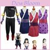 Demon Slayer Uzui Tengen Halloween Cos Skirt Set For Women High Quality And Breathable