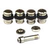 4Pcs Stealth Metal Bolt Flush Mount Car Tyre Tire Valve Stems with Caps Invisible Tire Valve Stems Tire Modification Accessories