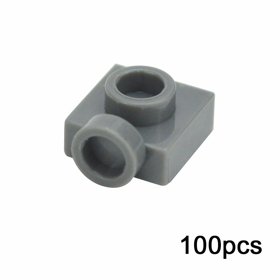 1x1 Side Knob D133 100pcs DIY Enlighten Block Brick Part Side With Dots Compatible With JH1780 Assembles Particles