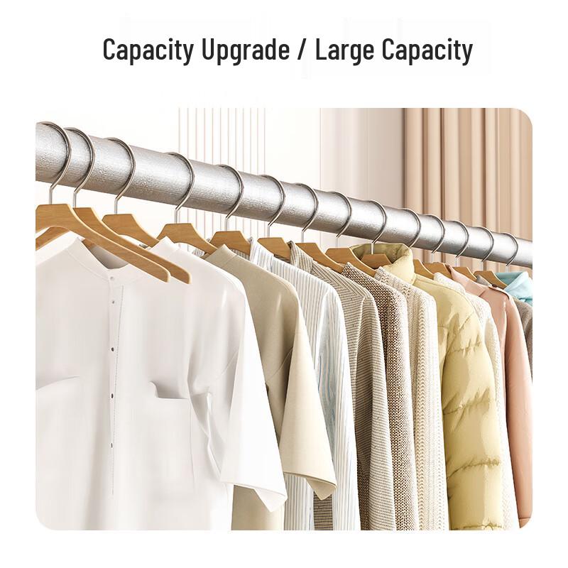 Floor-Standing Movable Carbon Steel Clothes Drying Rack