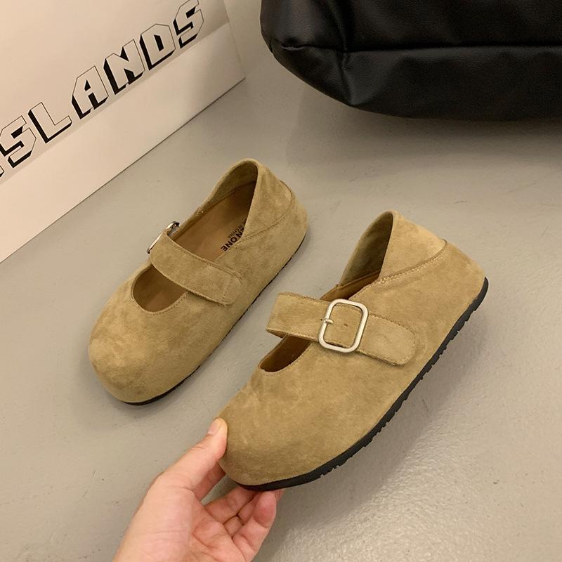 

Французские красивые туфли-лодочки на толстой подошве с мелким вырезом женские туфли Xia Boken 2025 летние новые модели с юбками ретро туфли Мэри Джейн 40 абрикосовый