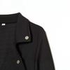 Autumn new high-quality machine fashion slim European and American sloping zipper button