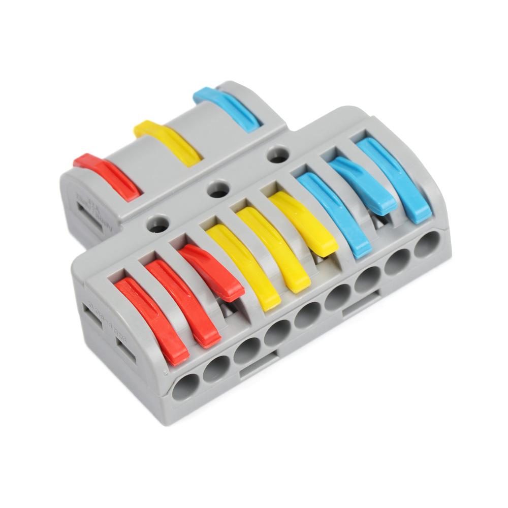 Leichter elektrischer Splitter Push-in-Leiter Schnellverbinder Kabelverbinder Klemmenblock