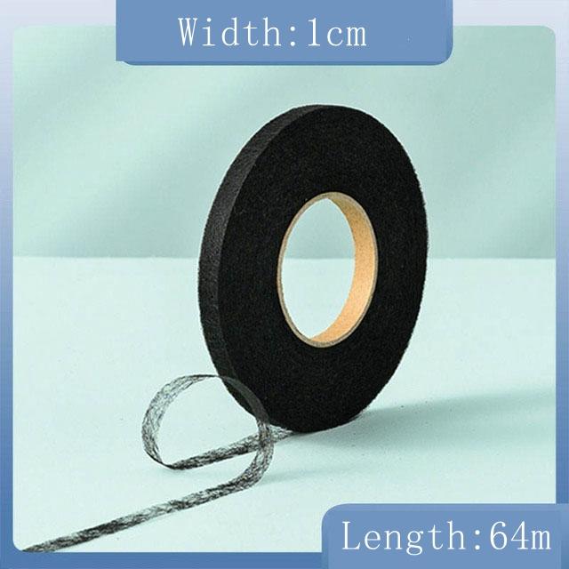 64M Roll Non-woven Double-side Interlining Adhesive Fabric Cloth Apparel Iron On Hem Tape Edge Shorten Pants DIY Sewing Tool