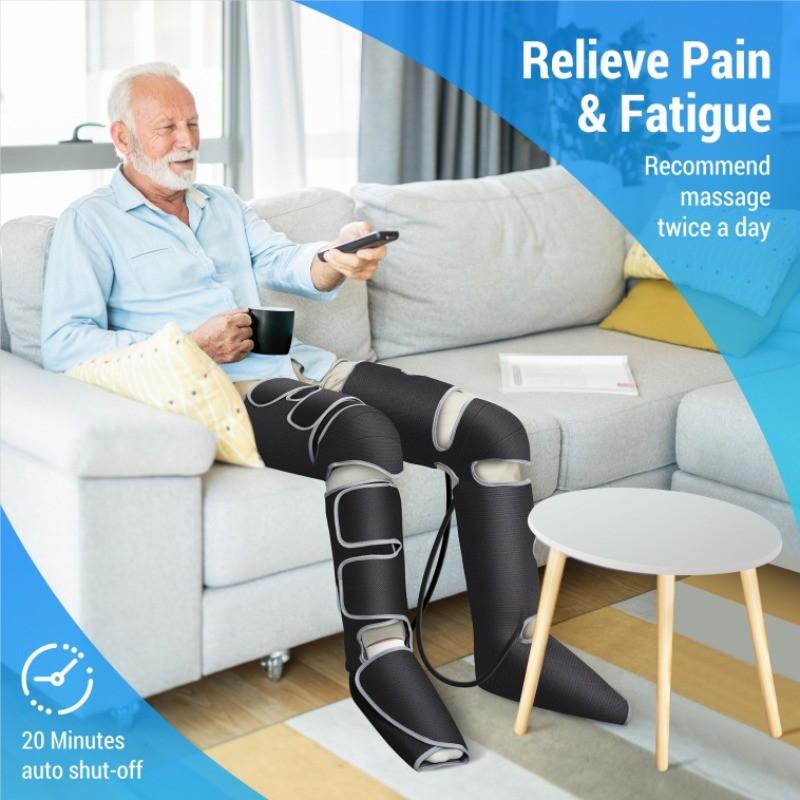 Electric Leg Massager Household Air Pressure Massage Machine Hot Compress Foot Thigh Hemiplegia Therapy Instrument