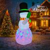 4.92FT Inflatable Toy Snowman Hat Christmas Decoration for Yard With LED Xmas Supplies Home Decoration Ornament Festive Gift