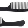 Black Professional Hair Brush Hard Carbon Cutting Comb Heat Resistant Salon Hair Brushes Barber Pin Tail Antistatic Combs Men