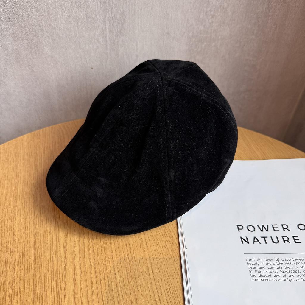 Color Simple Solid Suede Women Casual Beret For Autumn And Winter Use Daily