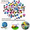 50/100pcs/bag with Eyelashes Colorful Activity Eyeballs 3D Wiggling Moving Eyes