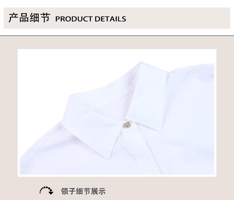 Design inspired shirt with bubble sleeves, simple and versatile women's top