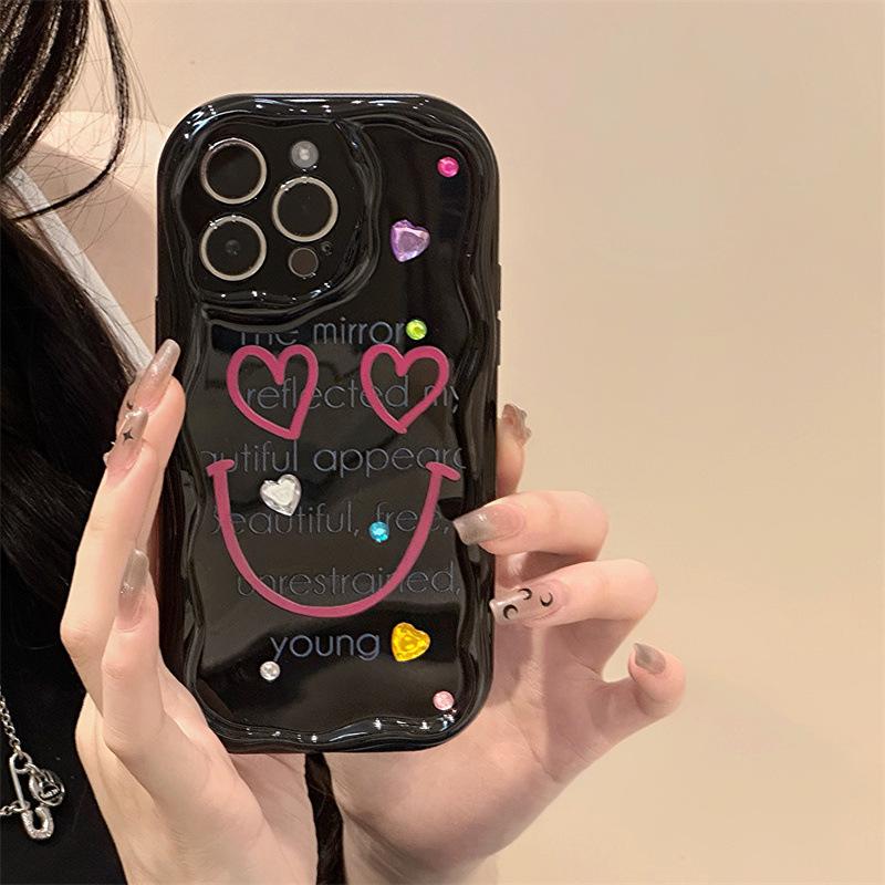 Zhitai Cream Pattern Cartoon Protective Case for iPhone 13/14 Pro/15/16 Pro Max