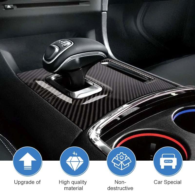  ABS Interior Electronic Gear Shift Panel Decoration Protective Cover Sticker Fit For Dodge Charger 2011-2014 Interior Accessories