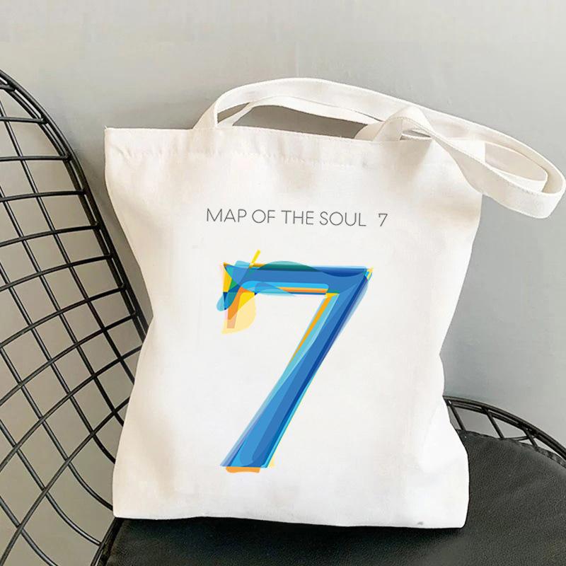 Korean Style Cartoon Print Tote Bag for Women Men Large Capacity Oxford Cloth Shoulder Crossbody Bag Fashionable Commute Backpack KTB