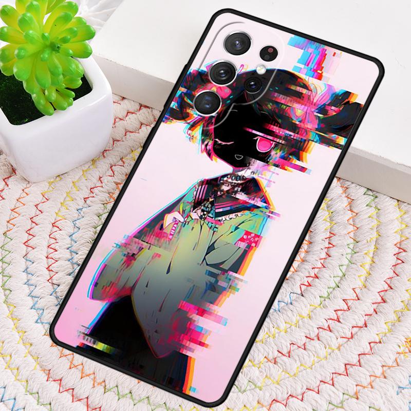 

Cute Girl Glitch Animation Phone Case for Samsung Galaxy note 10 pro S26 Ultra S23 S24 FE S25 S21 S22 PLUS shockproof Cove Galaxy S24+
