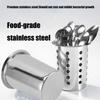Rostfreier Metall-Besteckhalter Mit Luftzirkulationslöchern Effiziente Drainage Küchenwerkzeug Organizer Für Löffel Gabeln Essstäbchen