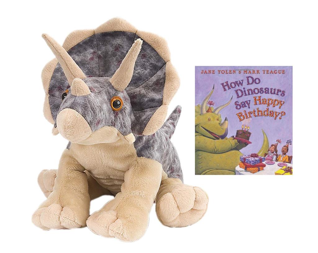 Wild Republic Triceratops Plush Cuddlekins 10960 Toy, 12"