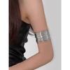 Fashion Multi-Layer Iron Wire Open-Ended Bracelet Women's Niche Style Exaggerated Design Bracelet Stylish Sexy Cold Wind Armband
