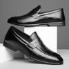 Fashion Designer New Men's Pointed Black Wedding Driving Shoes Male Penny Loafers Formal Dress Footwear Zapatos Hombre