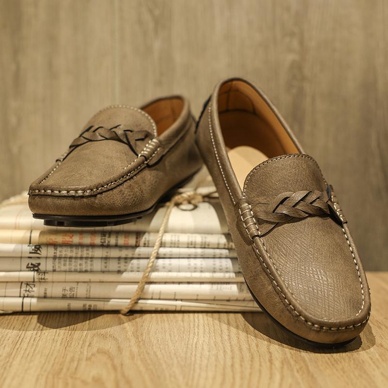 Comfortable Mens Loafers Lightweight Causal Shoes Breathable Slip on Flats Leisure Walk Footwear Moccasins Comfy Business Shoes