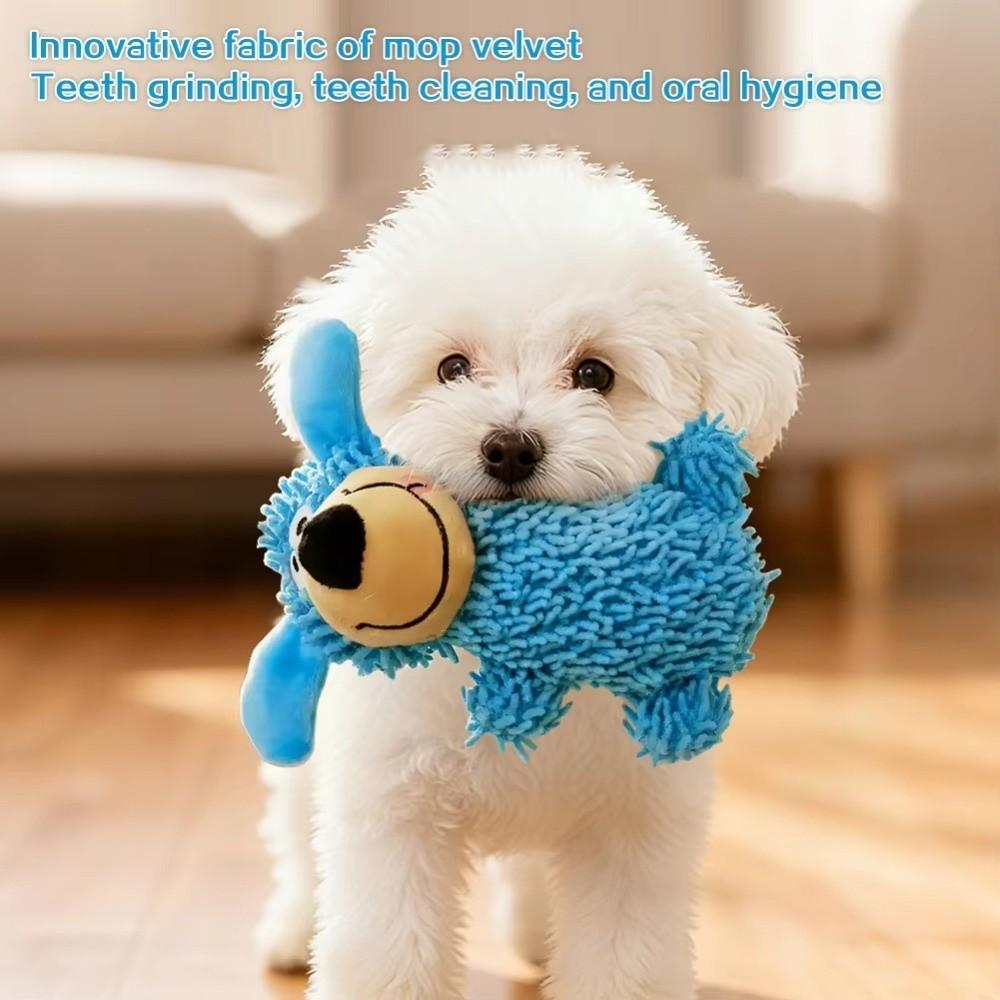 Cartoon Pet Shake Sound Toy Bite-resistant Cleaning Tooth Chew Toy Pet Chew Plush Toy  Gift