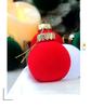 Cross-border Multi-color Flocked Christmas Ornament Set - PET Round and Boxed Balls for Tree Decoration