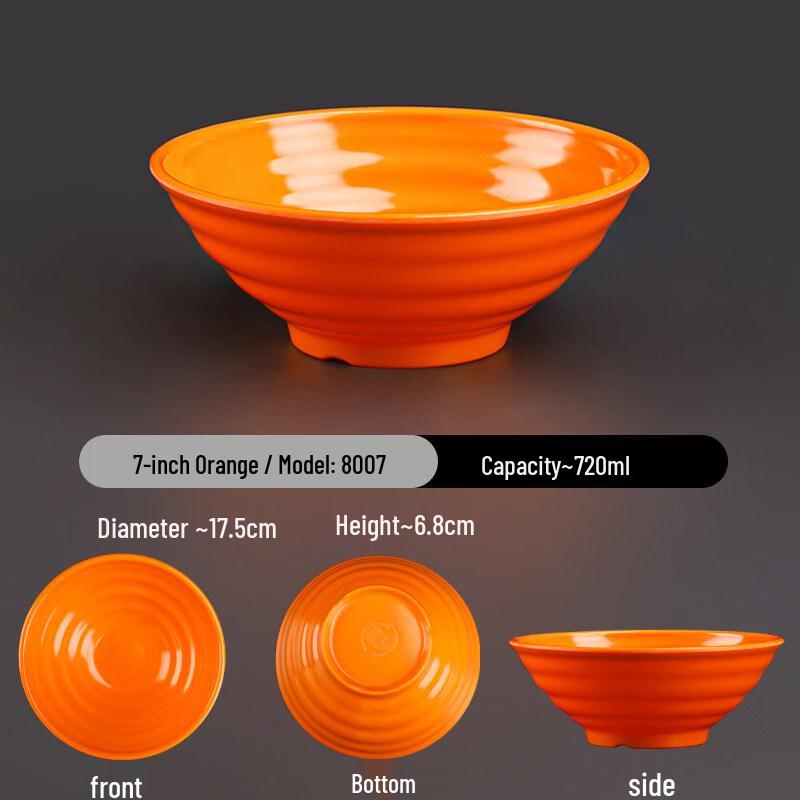 DRain A5 Thickened Melamine Noodle Soup Bowl