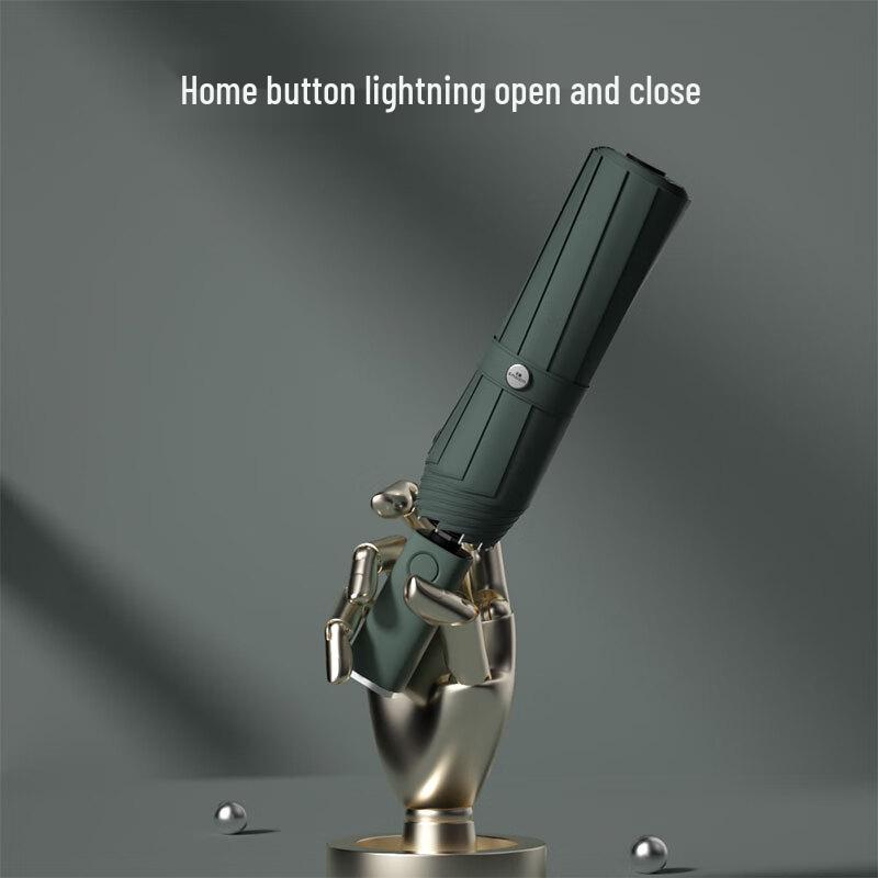 ZUODU Fully Automatic LED Rechargeable Windproof Umbrella