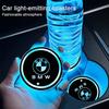 DLCP9 Car LED Cup Holder Light Mats Coasters Atmosphere Light For BMW M E46 E90 E60 F30 F10 E39 E36 G20 G30 F20 E87 E92 Accessories
