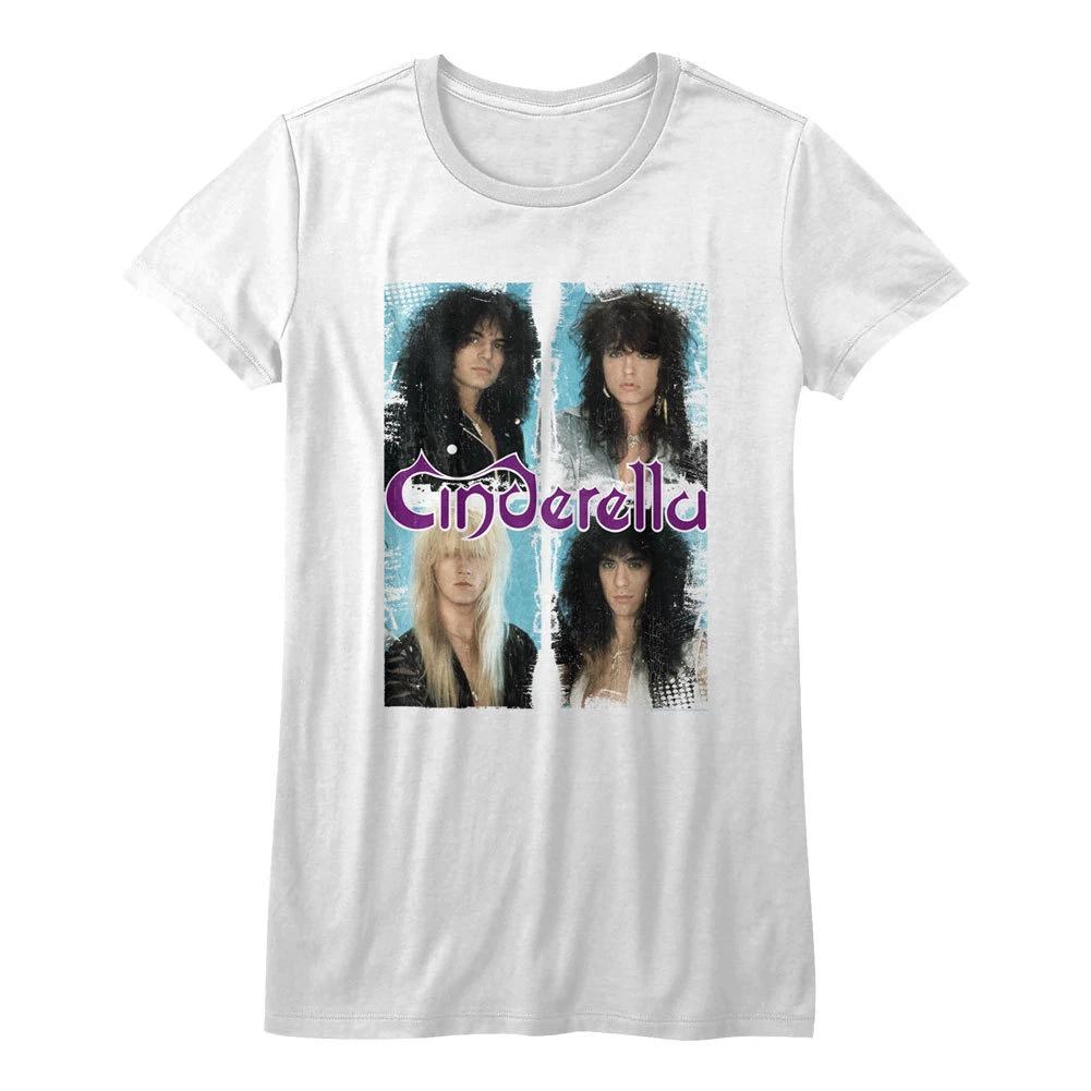 Cinderella Group Bust Photos Womans Fitted T Shirt Heavy Metal Music 4XL