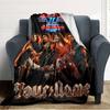 Name Custom VAN HALEN Print Flannel Blanket High Quality Warm Comfortable Cover for All Seasons Perfect for Gifts Home Decor