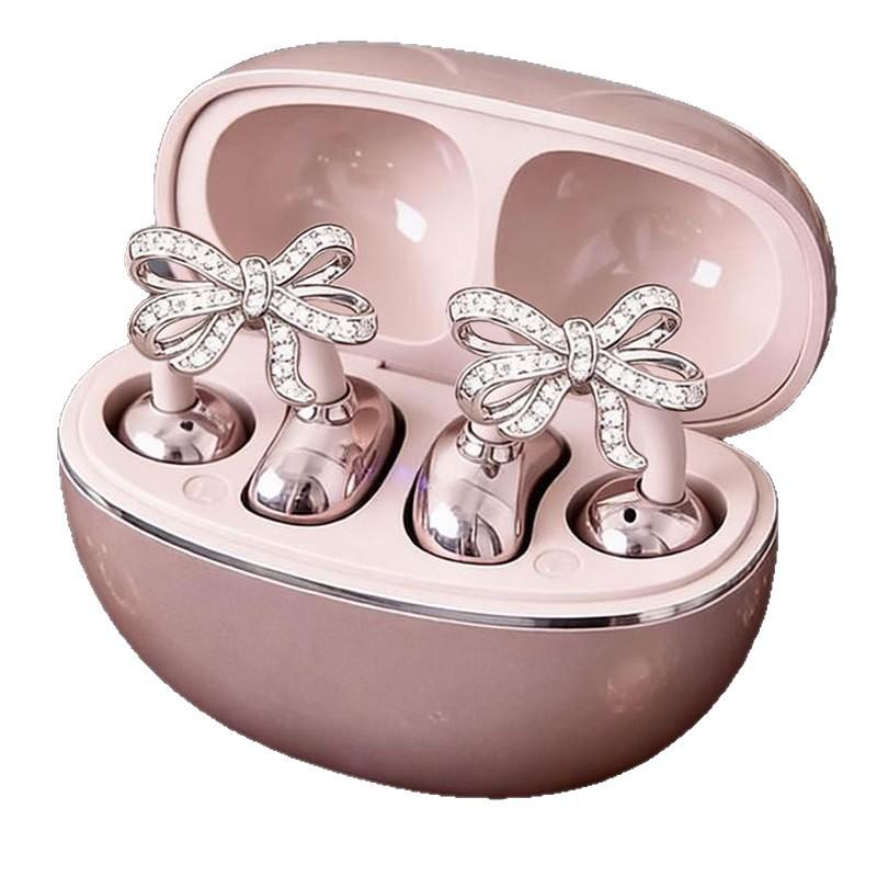 1Pair Butterfly Zircon Headphone Decoration Clips for Personalized Listening Style