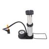 Bike Pump Miniture Bike Foot Pump Tire Inflator for Electric Bike Motorcycle Car Silver