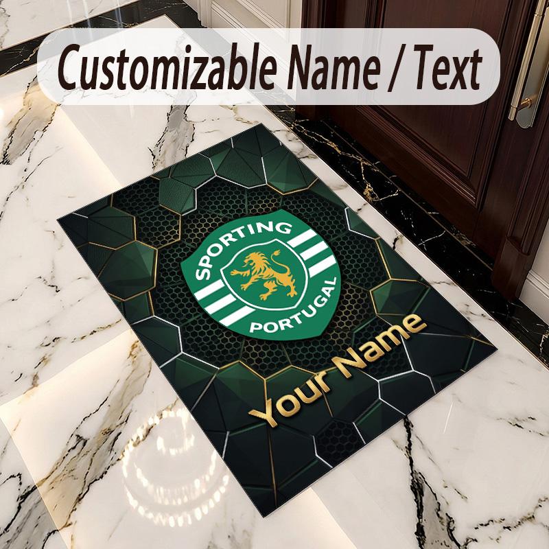 Crystal Velvet Rug Sporting CP Print Custom Name Text Floor Mat Home Decor