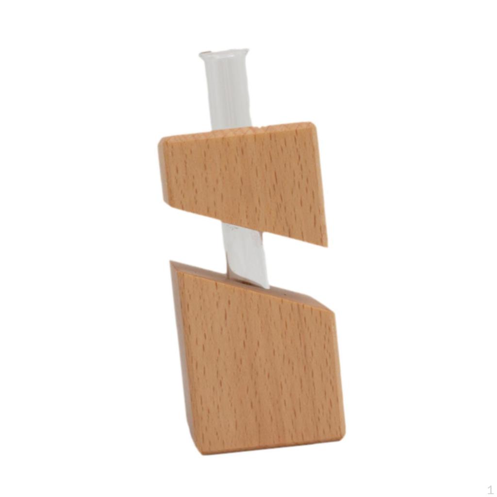 Flower Vase Propagation Station Ornament Decorative Glass Test Tube Terrarium Planter for