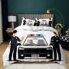 Police Car Duvet Cover Pillowcase Bedding Set 2/3 Pieces bedroom decoration Teenagers adult Single/Double/Large Size Quilt Cover