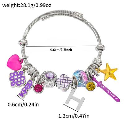 KPop Demon Hunters Rumi Zoey Mira Crow Bracelet Women's Fashion Accessories Girl Cute Cartoon Anime Derived Peripheral Bracelet