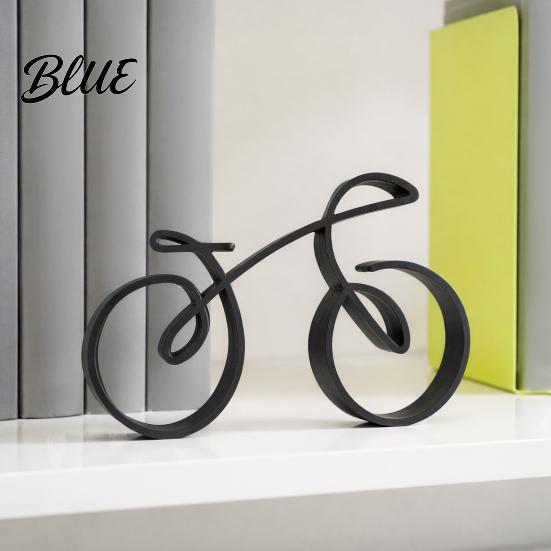 Geschenke für Radsportbegeisterte 3D-gedrucktes Fahrrad-Ornament Schreibtisch-Abstrakte Fahrradskulptur Kreative Künstlerische PLA-Statue Figur Moderne Minimalistische Dekoration