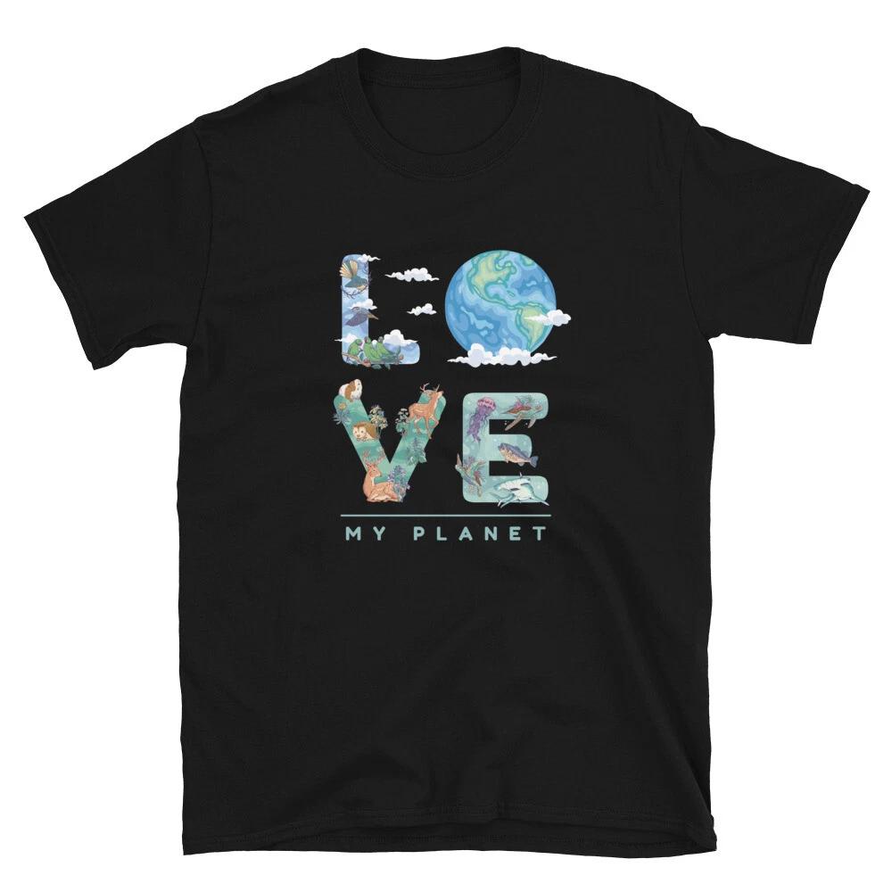 Love Earth Love Save Our Planet Classic Fit T-Shirt 2XL
