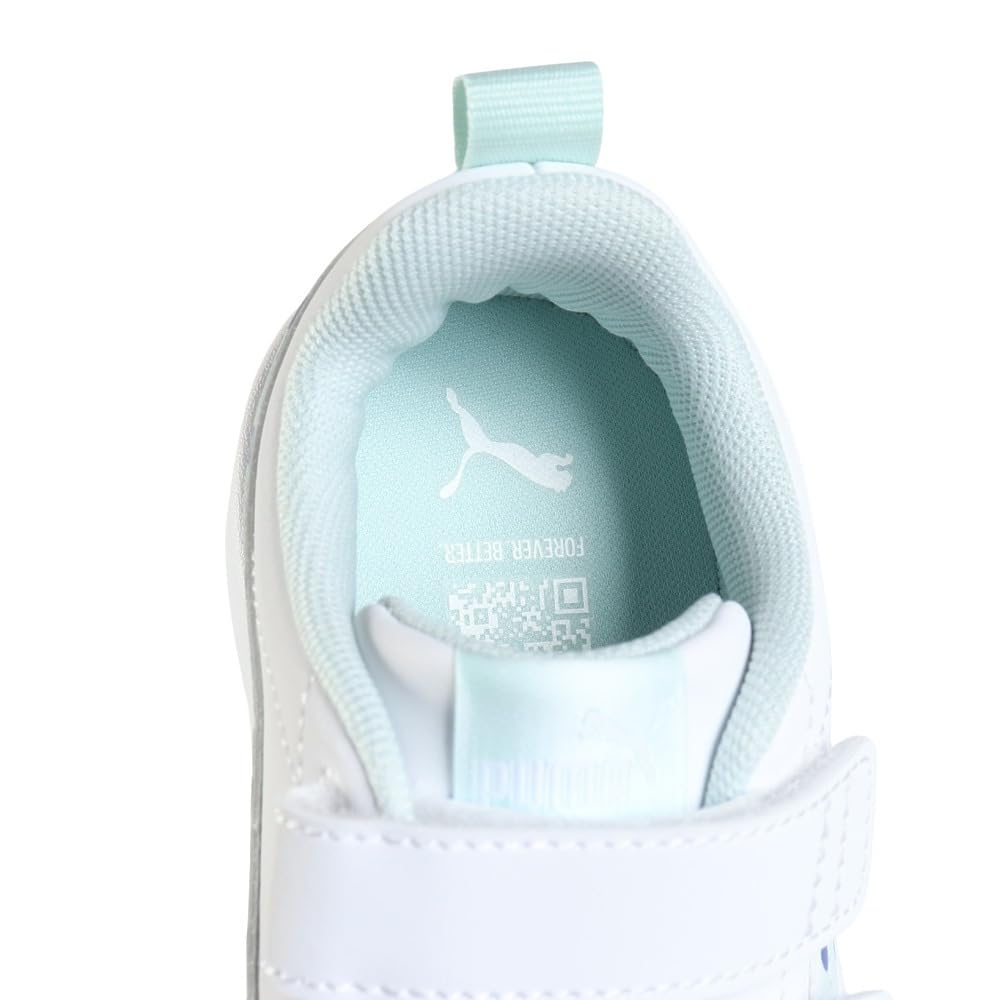 Puma Courtflex V3 Dotty V PS Athletic Perfekt for skole og sport Unisex for barneskole 2025 Blå Størrelse cm Barns (398758) Sko, Lettvekt,