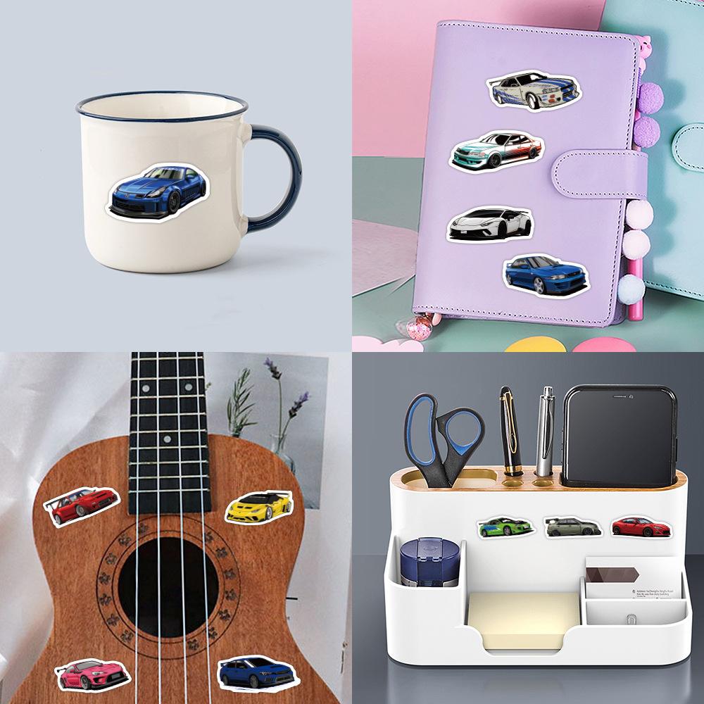 60 Popular Jdm Sports Car Sport Super Car Sticker Guitar Water Cup Car Motorcycle Sticker Premium Durable Quality